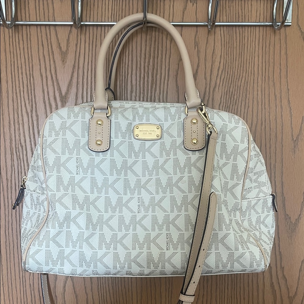 Michael Kors Cream and Pale Beige Purse